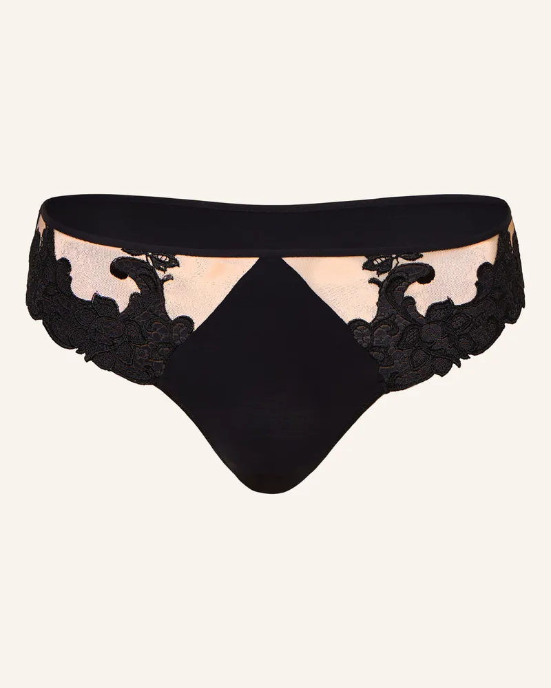 Simone Pérèle Slip Saga schwarz Schwarz