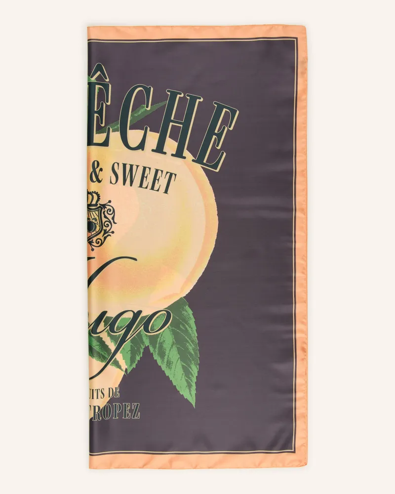 HUGO BOSS Tuch Auraize schwarz Dunkelgrau