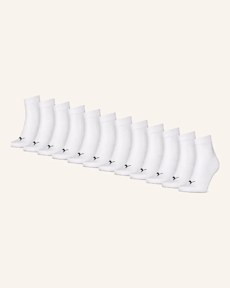 Puma Socken Quarter 12-Pack weiss Weiss