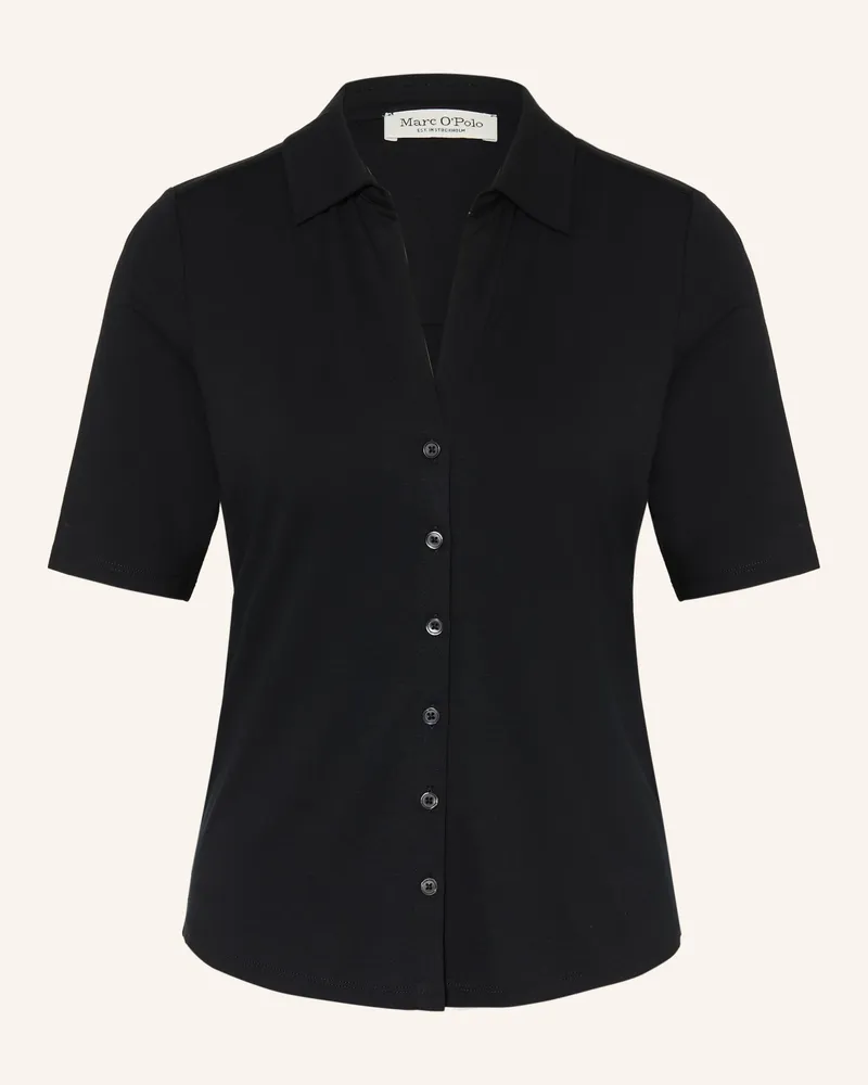 Marc O'Polo Jerseybluse Schwarz