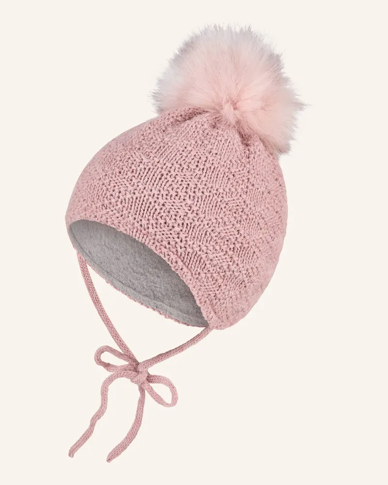 Sterntaler Strickmütze Struktur Pink