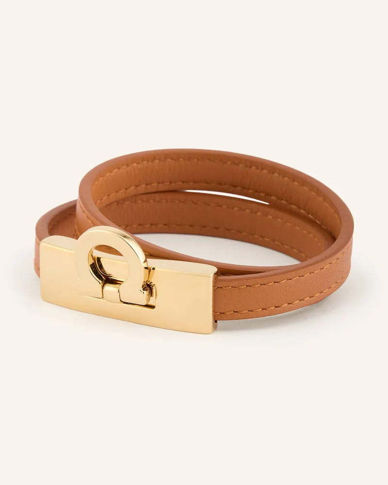 Ferragamo Armband Hug braun Camel