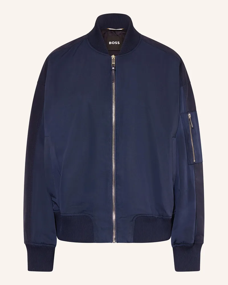 HUGO BOSS Blouson PELINDA im Materialmix Dunkelblau