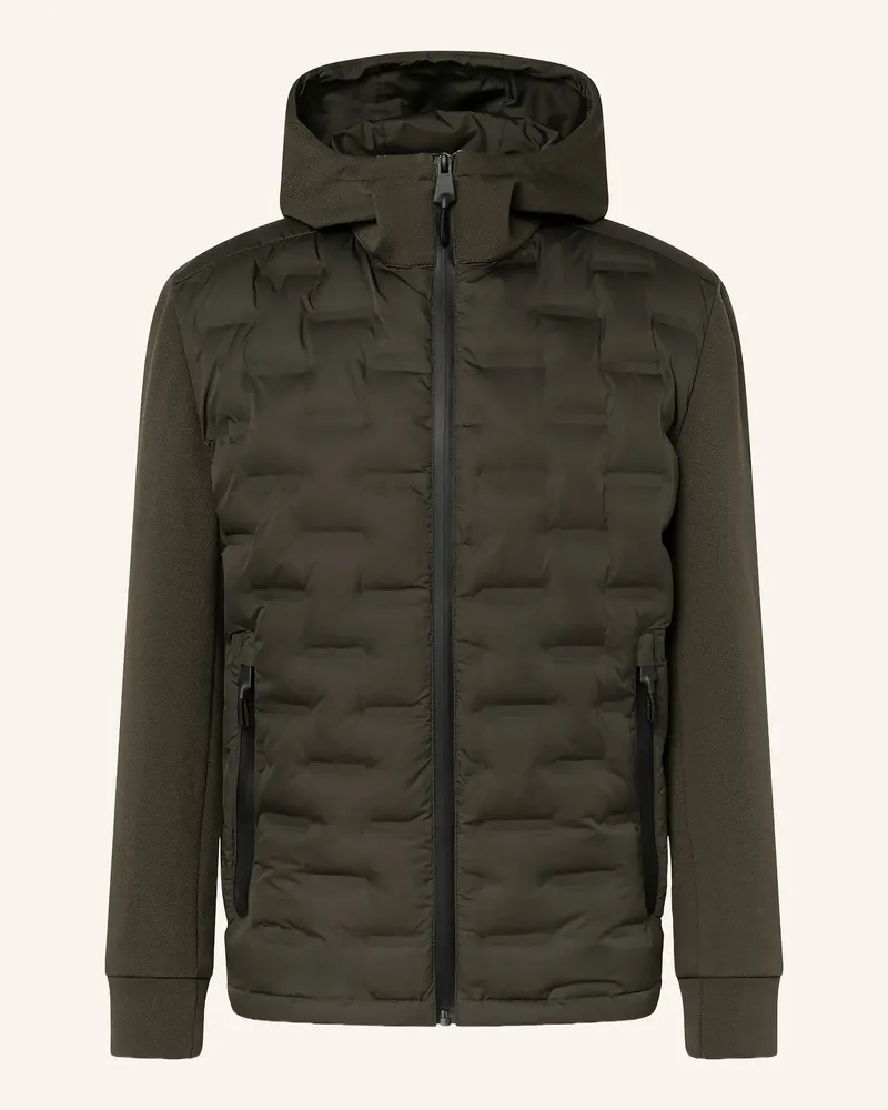 Strellson Steppjacke Avio Im Materialmix gruen Dunkelgrün