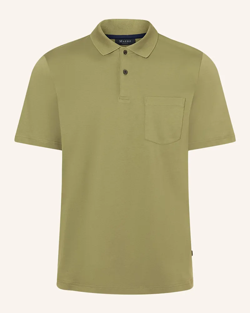 Maerz Jersey-Poloshirt Oliv