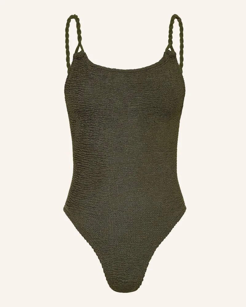 Hunza G Badeanzug CAMILLE Khaki