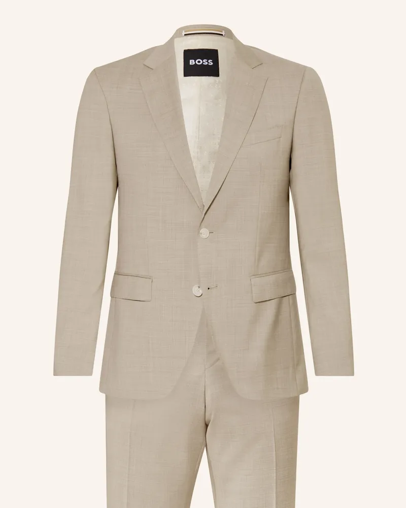 HUGO BOSS Anzug HUGE Slim Fit Beige