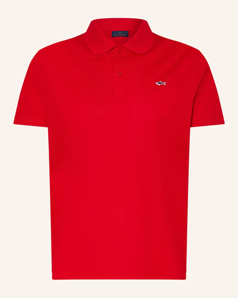 Paul & Shark Piqué-Poloshirt Weiss