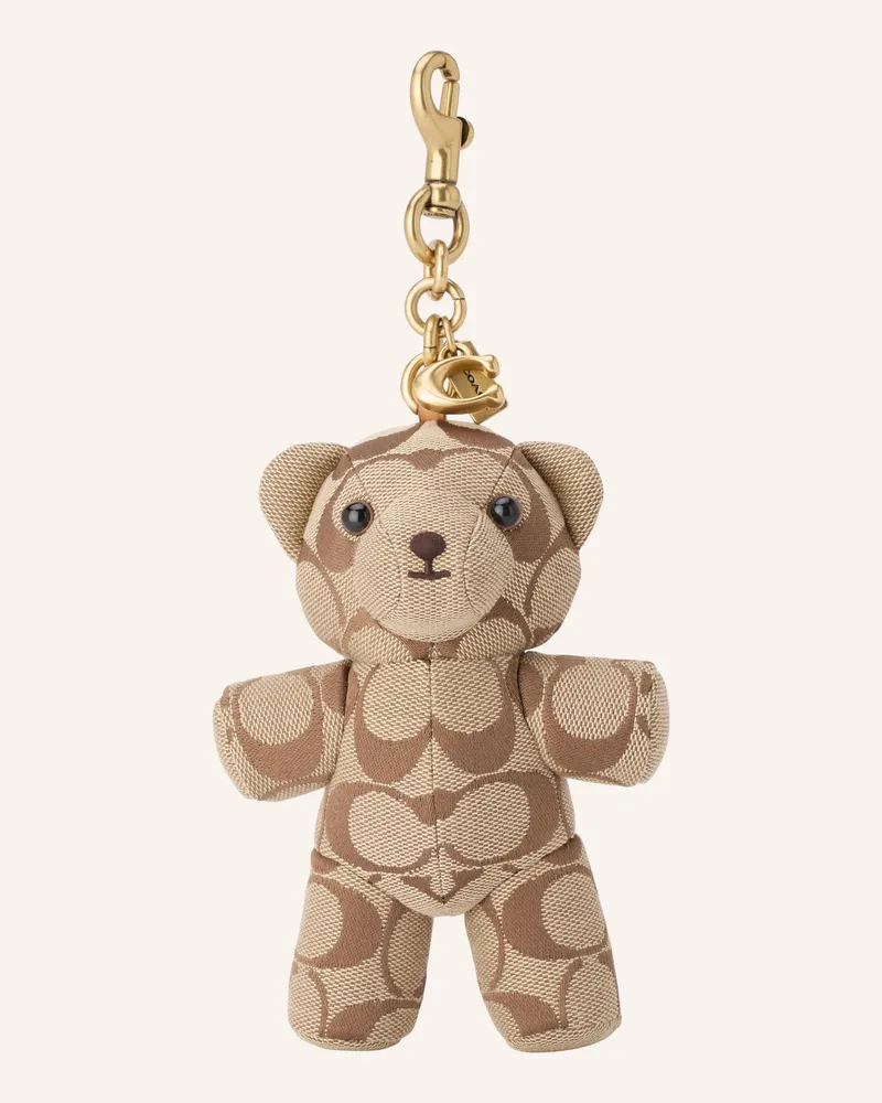 Coach Taschenanhänger braun Beige