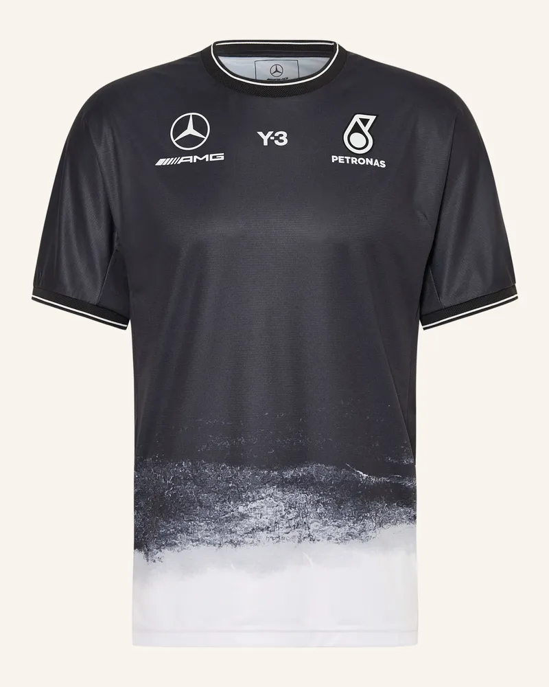 Y-3 T-Shirt Mercedes - Amg Petronas Formula One Team schwarz Schwarz
