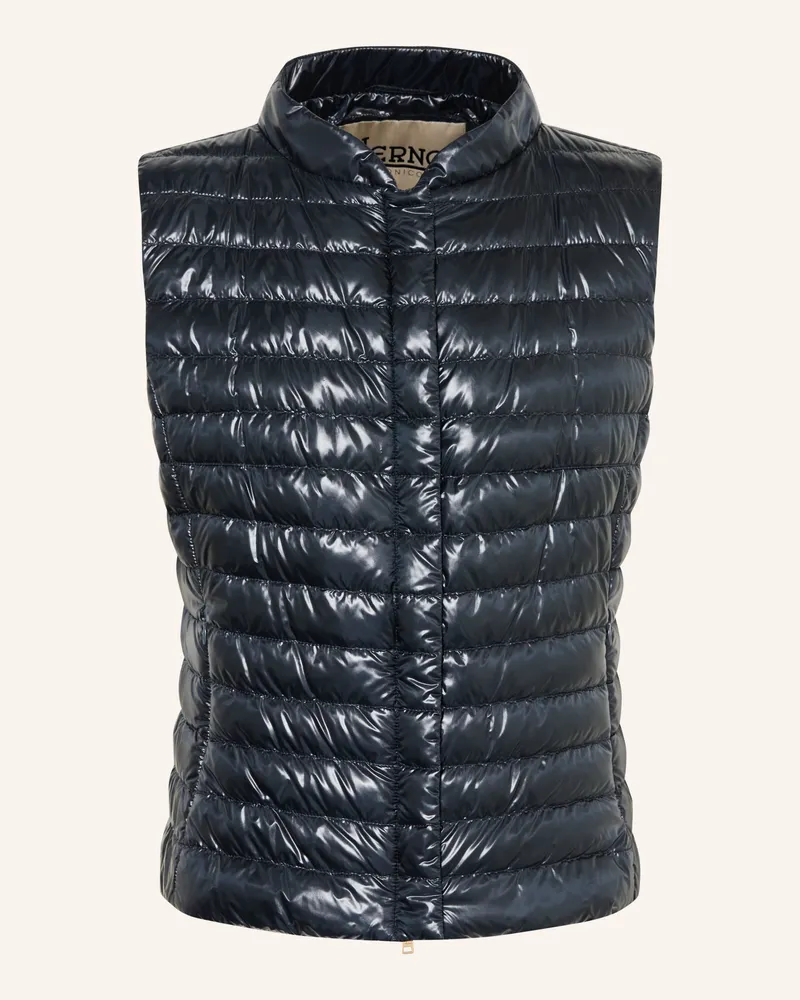 Herno Daunenweste Smanicato blau Dunkelblau