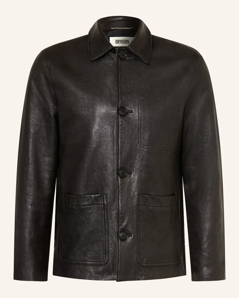 Drykorn Lederjacke Makona schwarz Schwarz