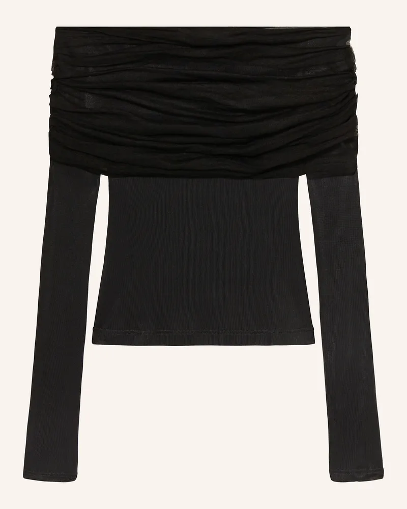 Christopher Esber One-Shoulder-Shirt Sonora schwarz Schwarz
