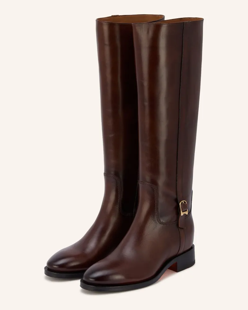 Santoni Stiefel Hermibobuc braun Dunkelbraun