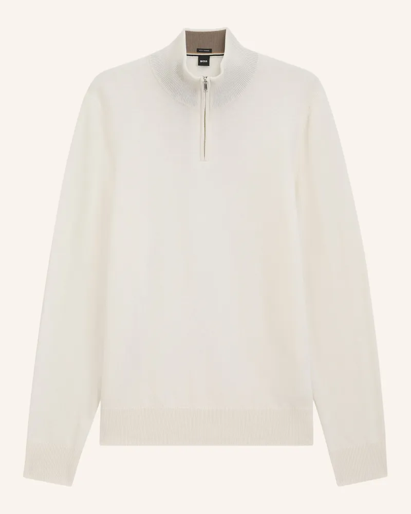 HUGO BOSS Pullover H-Hemarlo Regular Fit beige Weiss