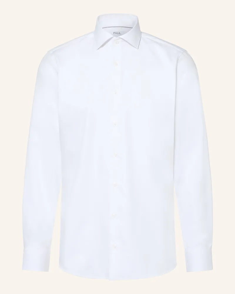 paul Hemd Shaped Fit weiss Weiss