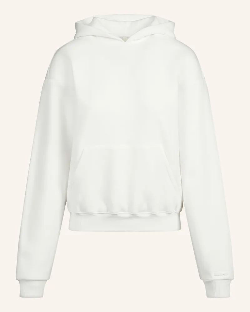 SKIMS Lounge-Hoodie Cotton-Fleece weiss Marble