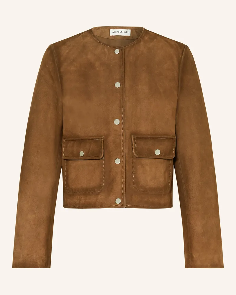 Marc O'Polo Lederjacke Braun