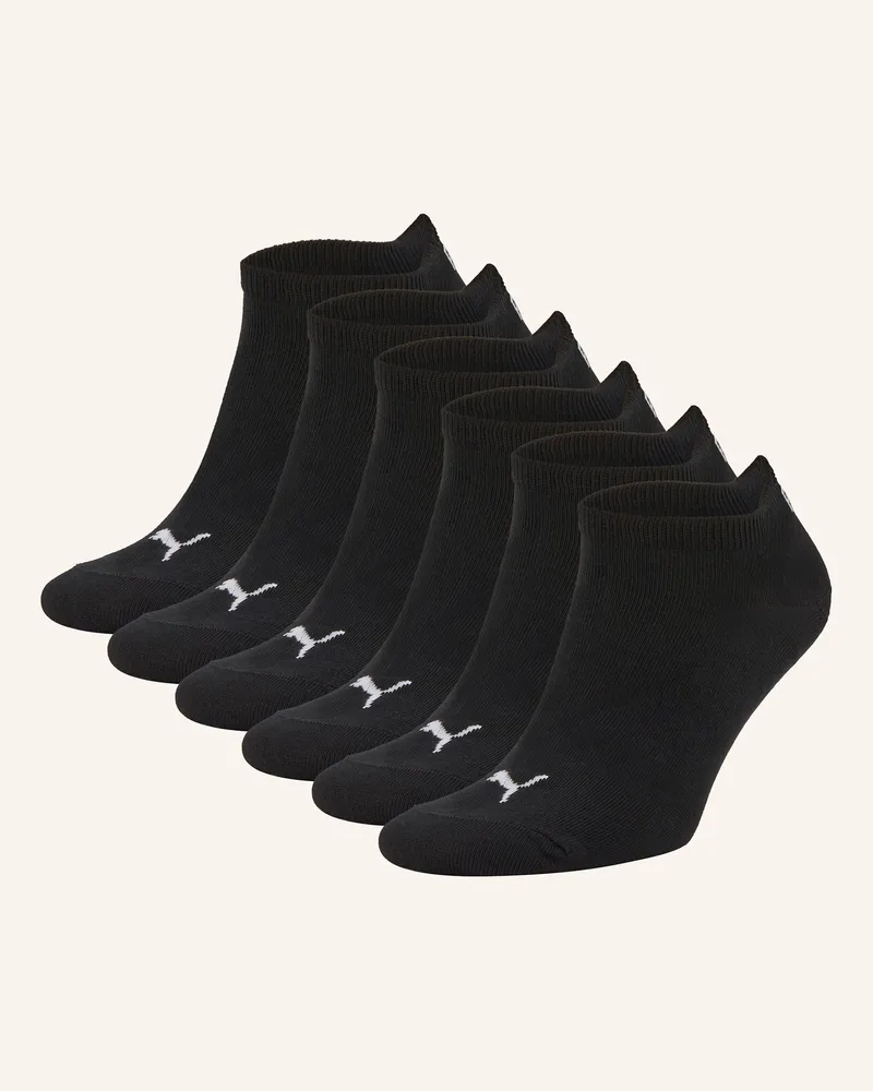 Puma 6er-Pack Sneakersocken Schwarz