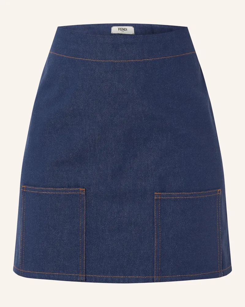 Fendi Jeansrock blau Dunkelblau