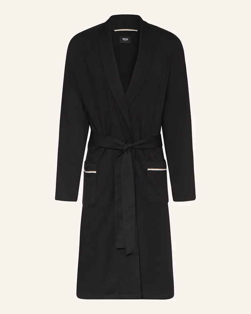 HUGO BOSS Herren-Bademantel Lord schwarz Schwarz