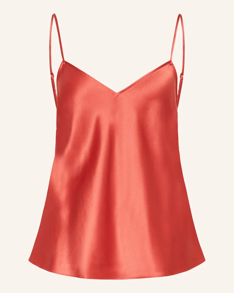 Eres Schlaftop Drink Aus Seide orange Hellrot