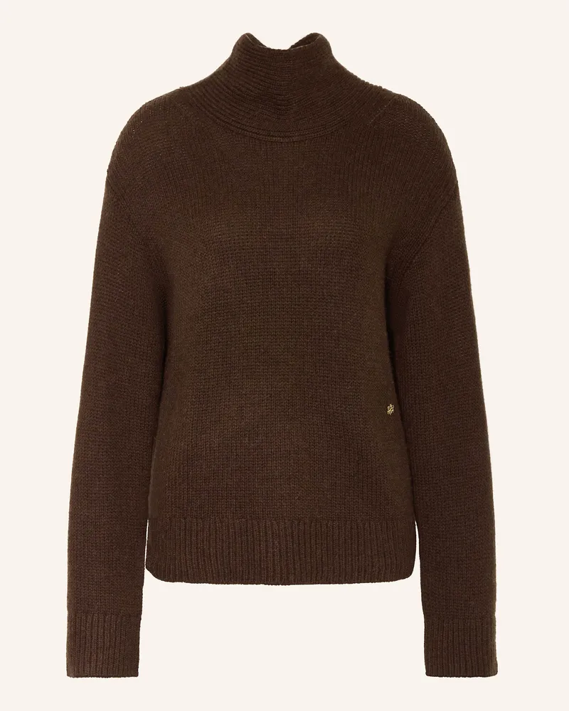 Ganni Pullover braun Dunkelbraun