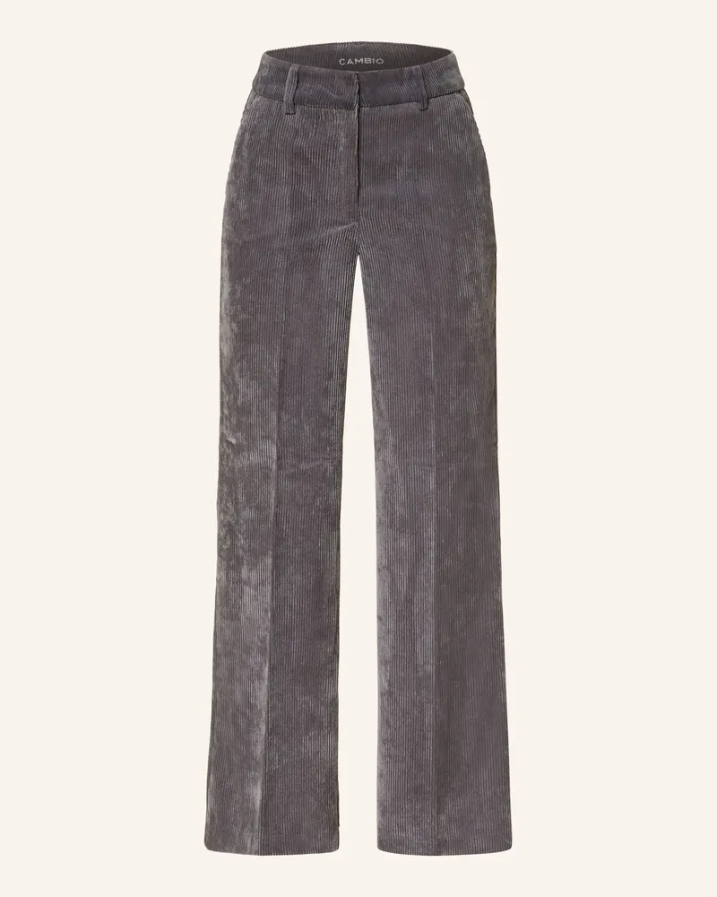 Cambio Marlenehose Amelie Aus Cord grau Grau