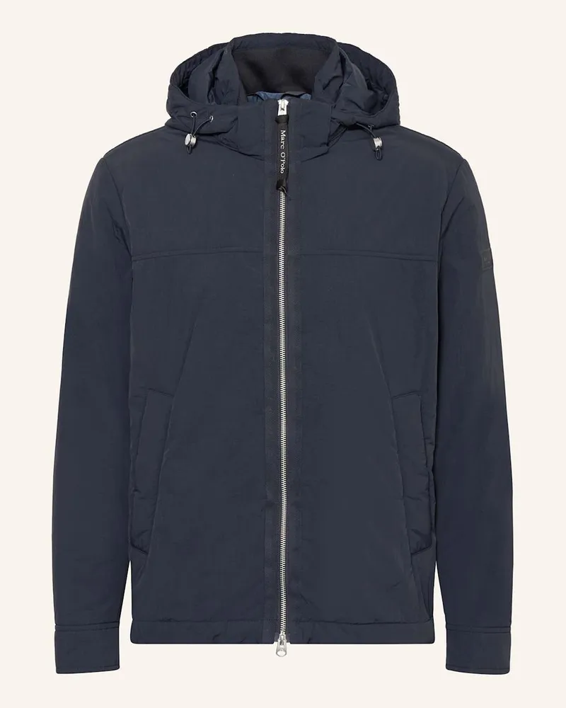 Marc O'Polo Jacke mit abnehmbarer Kapuze Blau