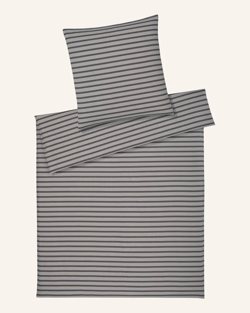 elegante Bettwäsche Inverness silber Hellbraun