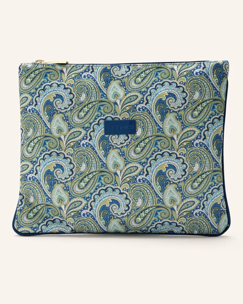 Etro Pouch Large blau Blau