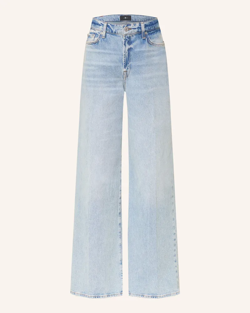 7 for all mankind Wide Leg Jeans Lotta blau Od1