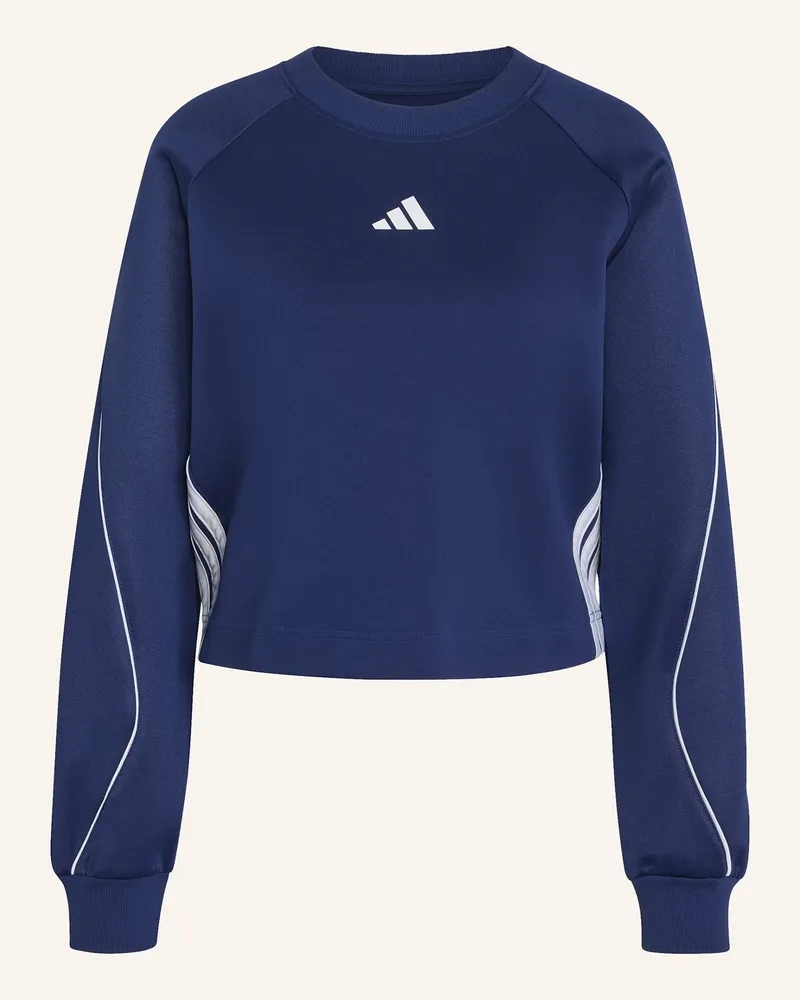 adidas Stadium 3-Streifen Sweatshirt Mit Rundhalsausschnitt blau Blau