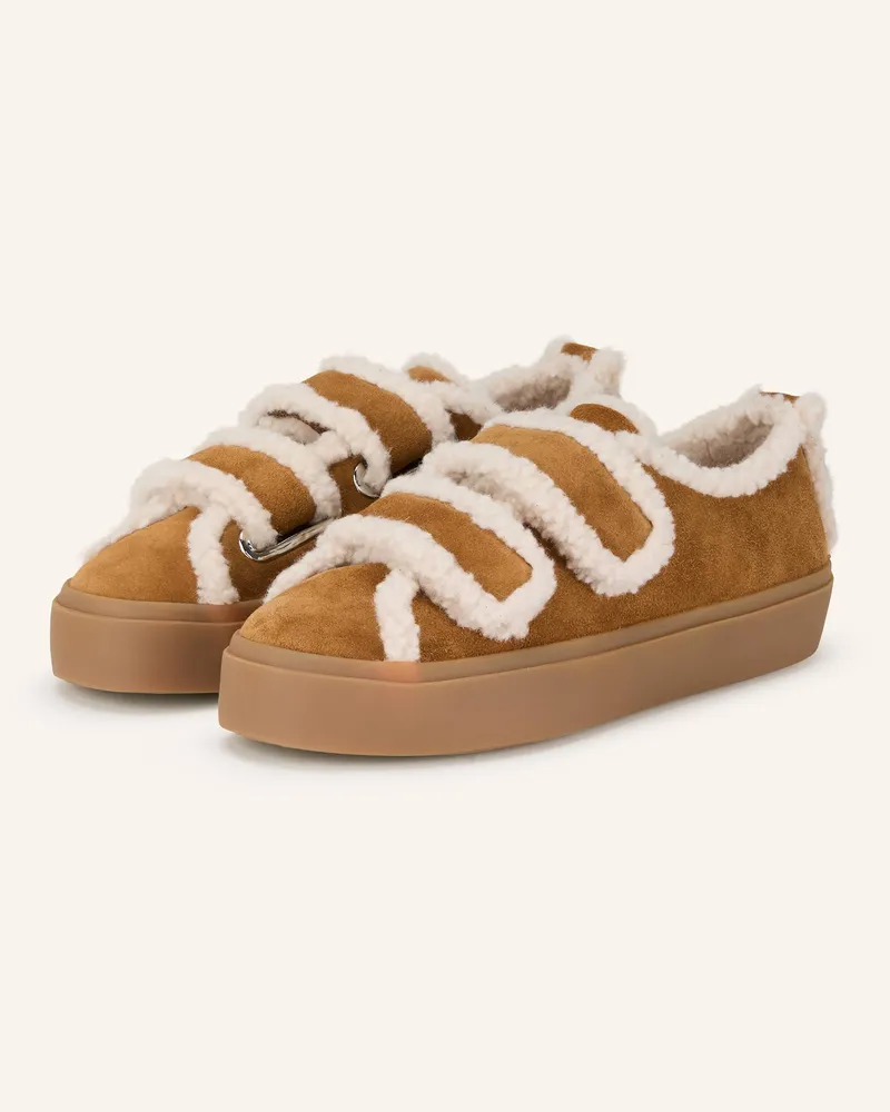 INUIKII Sneaker VELCRO LOW Hellbraun