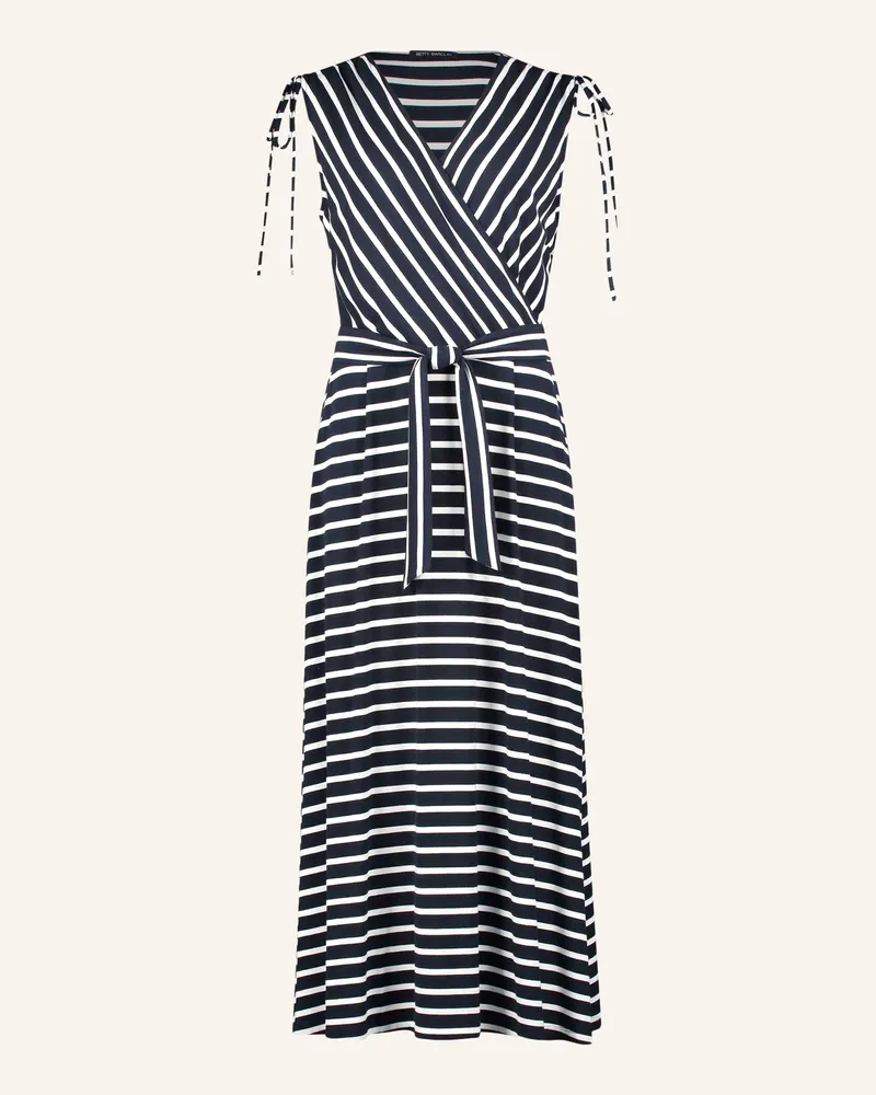 Betty Barclay Jerseykleid In Wickeloptik blau Dunkelblau