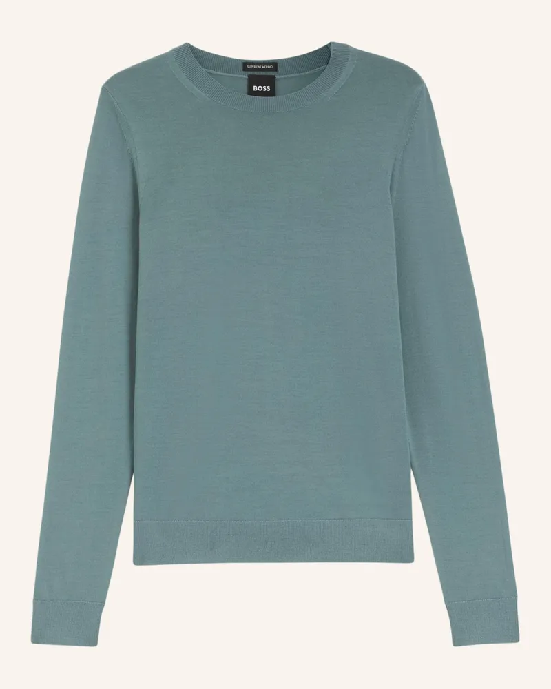 HUGO BOSS Pullover FERPINA Slim Fit Blau