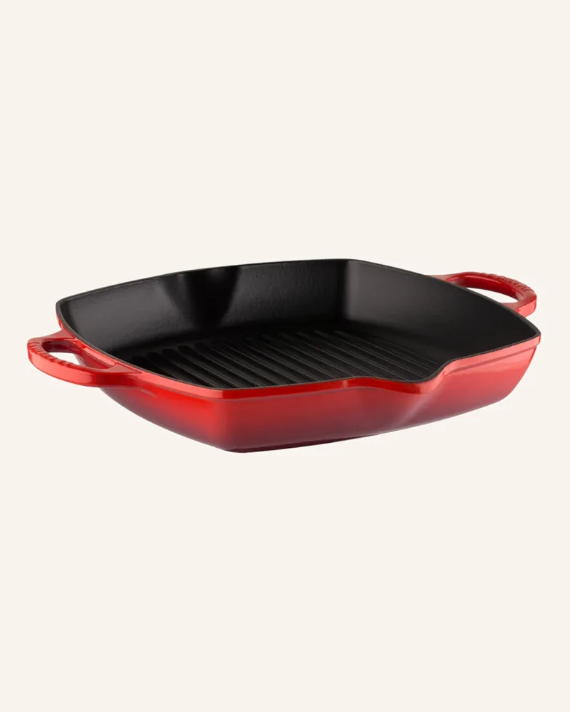 Le Creuset Grillpfanne Signature rot Kirschrot