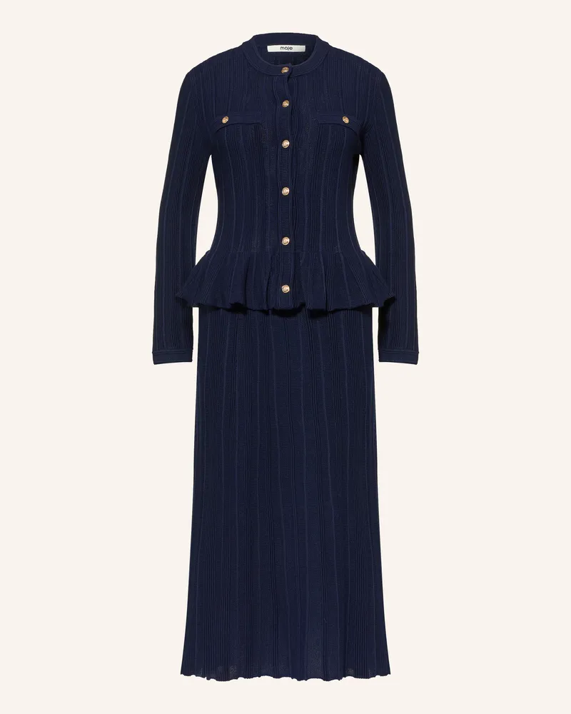 Maje Strickkleid blau Dunkelblau