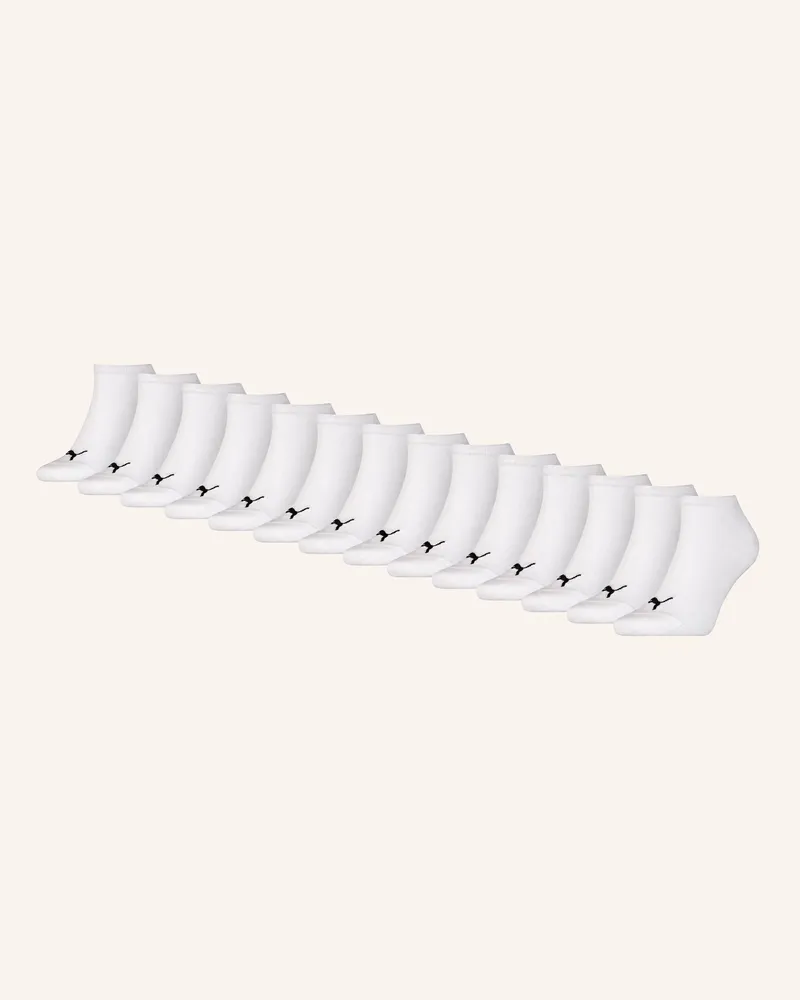 Puma Socken Sneaker Plain 12-Pack weiss Weiss