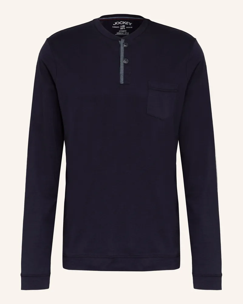 Jockey Schlafshirt Night And Day blau Dunkelblau