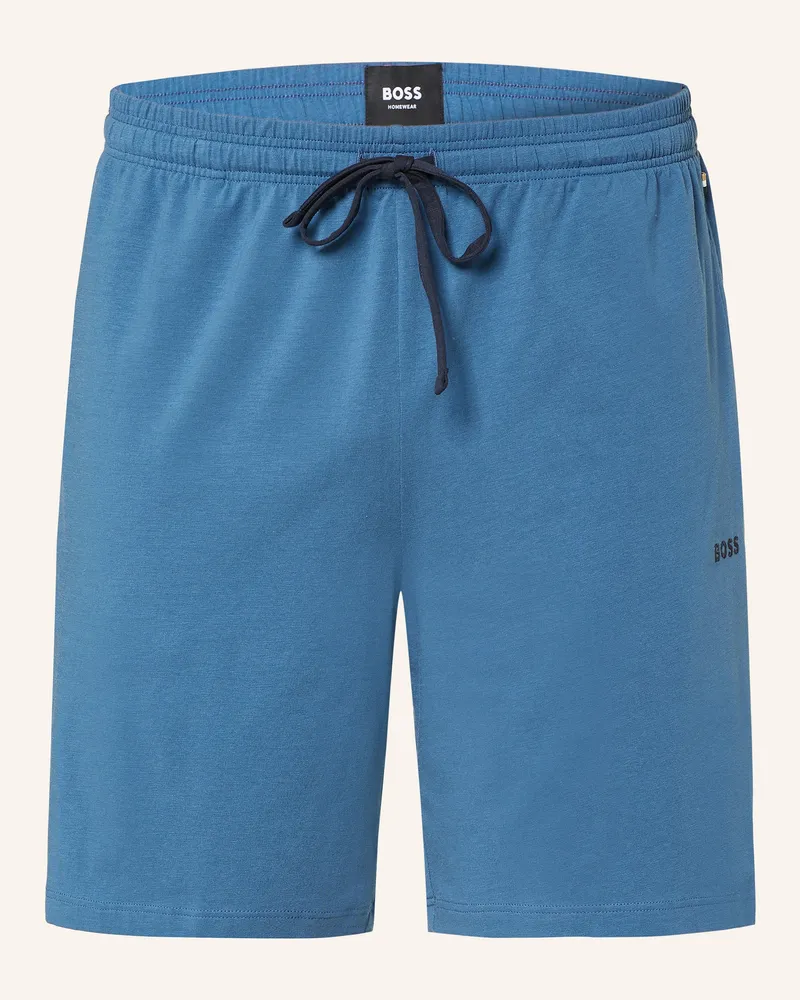 HUGO BOSS Lounge-Shorts Mix&Match blau Blau