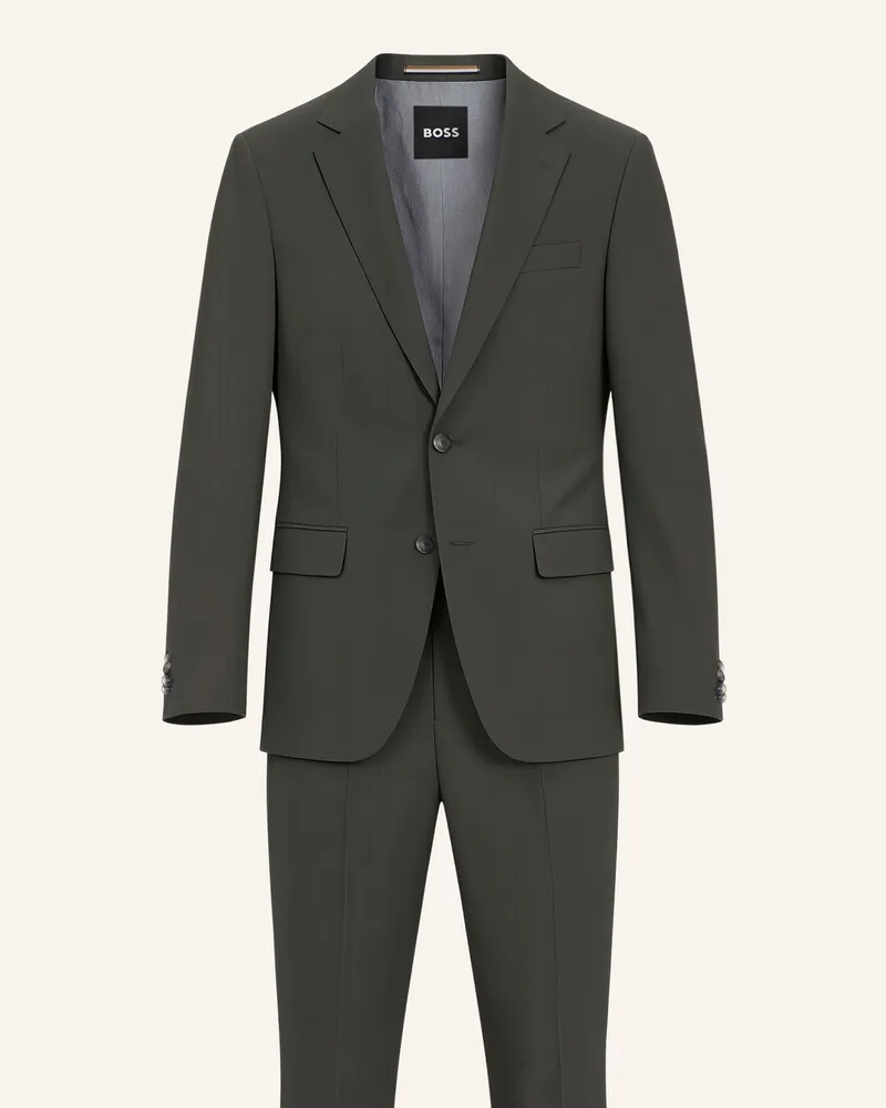 HUGO BOSS Business Anzug H-HUGE-2PCS-253 Slim Fit Grün