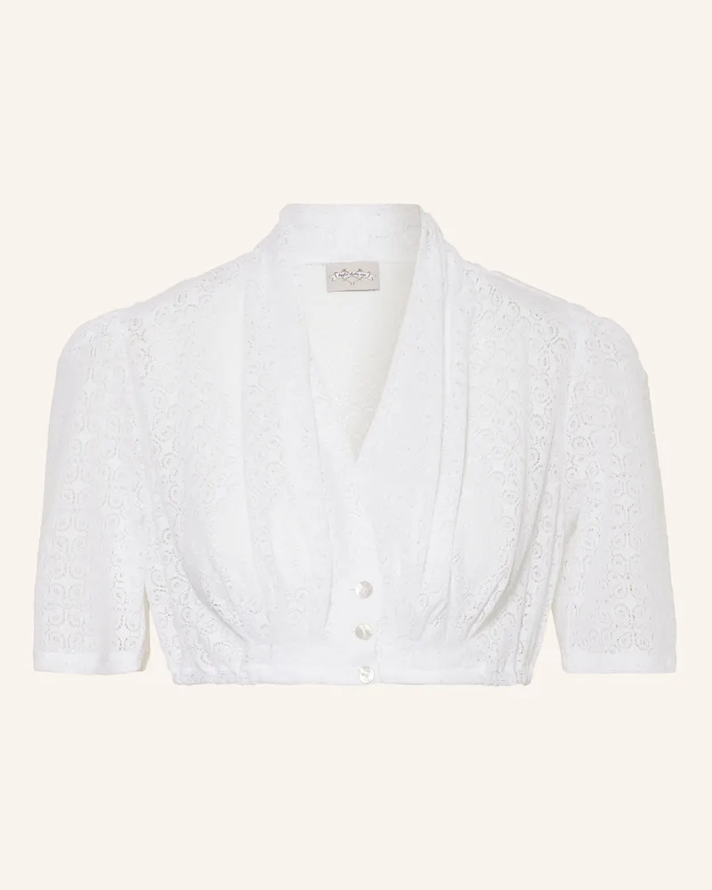 Berwin & Wolff Dirndlbluse aus Spitze Weiss