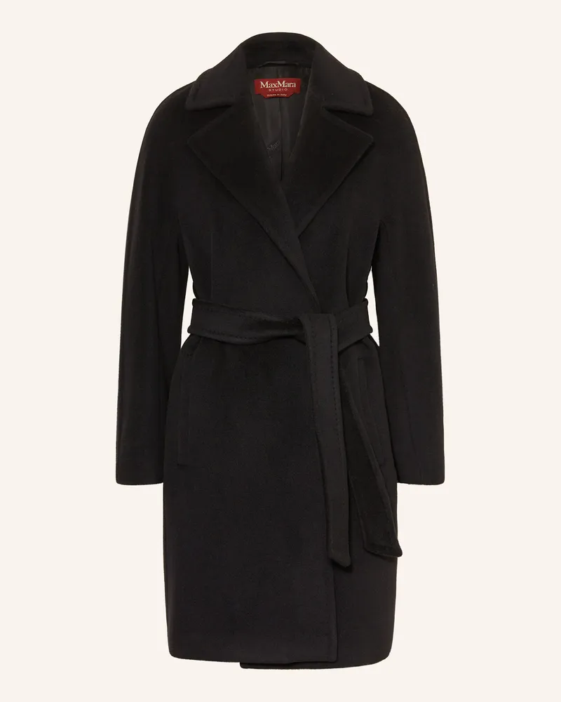 Max Mara Wollmantel Scire schwarz Schwarz