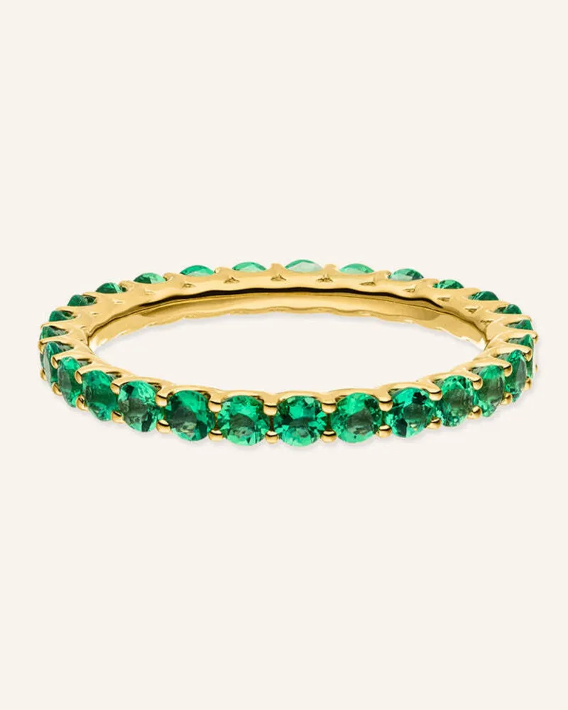 VEYNOU Ring EVERGREEN MEMORY aus 14 Karat Gelbgold und 1,40ct. Smaragd Gold