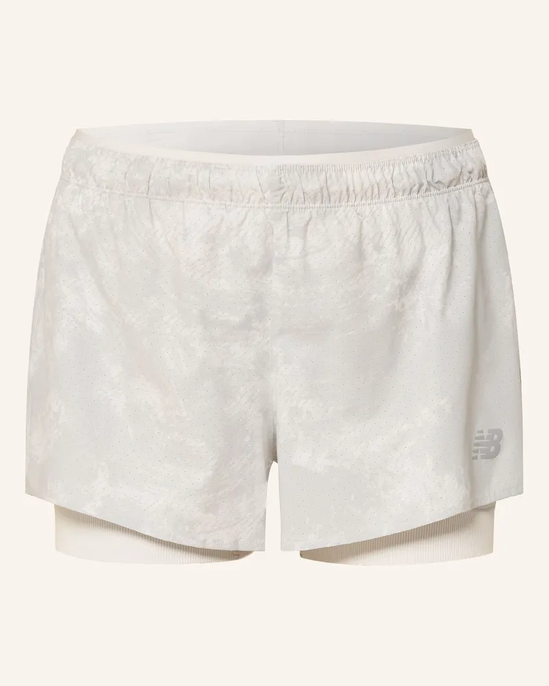 New Balance 2-in-1-Laufshorts RC 2-IN-1 SHORT 3 Hellgrau