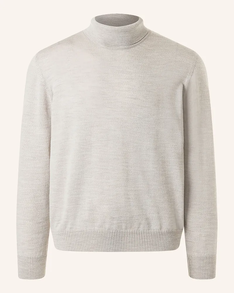 Maerz Rollkragenpullover weiss Hellgrau
