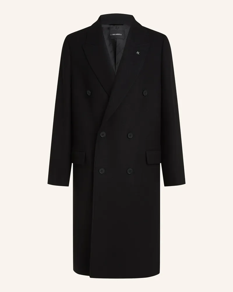Karl Lagerfeld Mantel schwarz Schwarz
