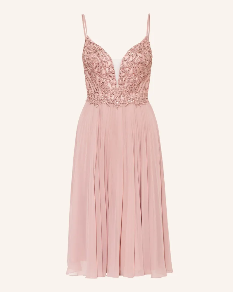 Unique Cocktailkleid mit Pailletten Altrosa