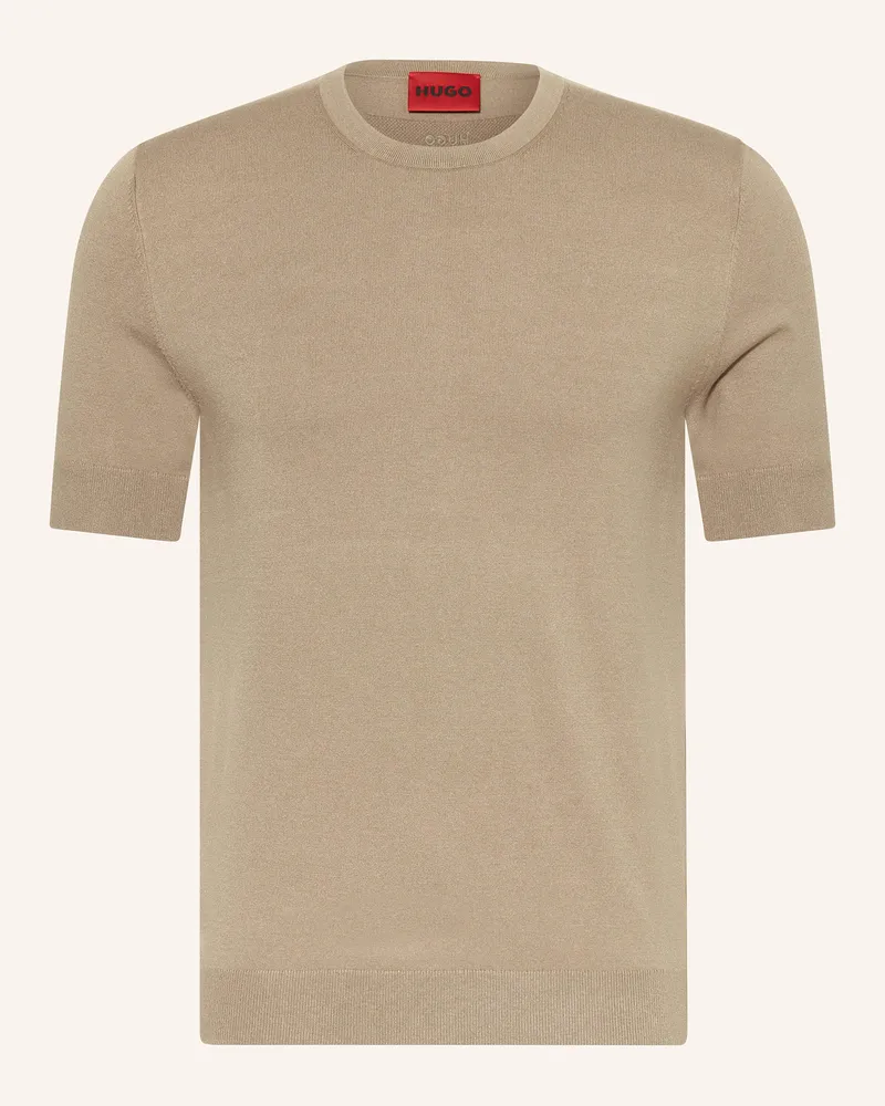 HUGO BOSS Strickshirt SAN CARL Hellbraun